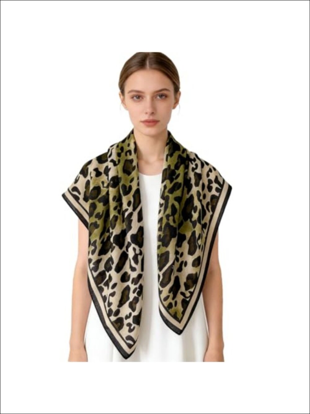 Large Square Polyester Scarf Headscarf Hair Wrap Neck Shawl for Women